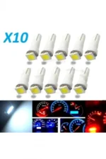T5 5050 Led Oto Kilometre Kadran Ambians Aydınlatma Ampulü Beyaz 10 Adet