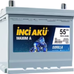 İnci Maxim A Gorilla Asia Ters Kutup 12 V 55 Ah 500 CCA Akü