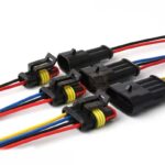 3 Pin Su Geçirmez Kablolu Konnektör Soket Takımı-Araba Oto Marin Elektrik Soket Kiti 3 Pin Su Geçirmez Kablolu Konnektör Soket Takımı-Araba Oto Marin Elektrik Soket Kiti - Görsel 3