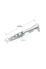 YATE10 Fiatextra Uyumlu 100Adet Otomobil Body Soket Pin (19.2x2.2x2.2mm)
