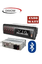 Daxom Çift Usb Girişli Bluetooth Oto Teyp Araba Teybi Radyo Sd Aux Amfi Çıkışlı Kumandalı 4x60 watt - Görsel 5