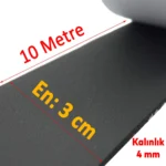 Yapışkanlı Araç Oto Ses Isı Yalıtım İzolasyon Bandı Bant Epidyen Sünger En 30 mm Kalın 4 mm 10 Metre - Görsel 4